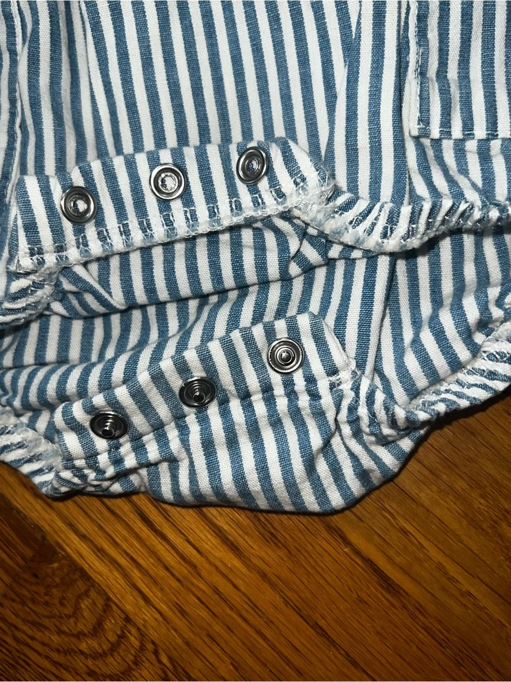 Carter's Just One You® Baby Boys' Striped Chambray Bubble Romper - 3M - NWT